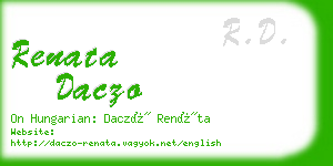 renata daczo business card